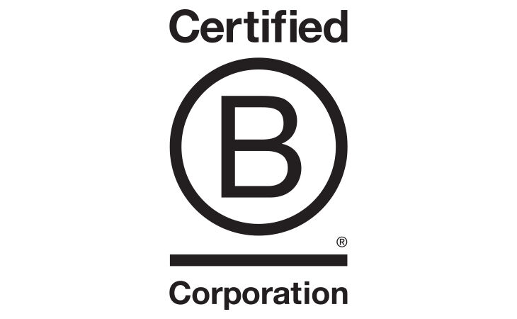 Het Certified B Corporation-logo symboliseert de betrokkenheid van Rituals bij sociale en milieunormen.